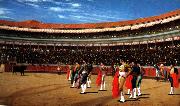 Jean Leon Gerome Plaza de Toros  : The Entry of the Bull oil painting on canvas